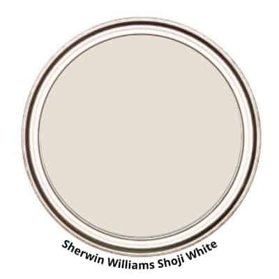 SW Shoji White paint can swatch
