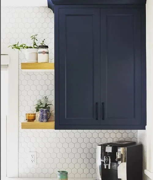 painted Hale Navy kitchen Cabinets