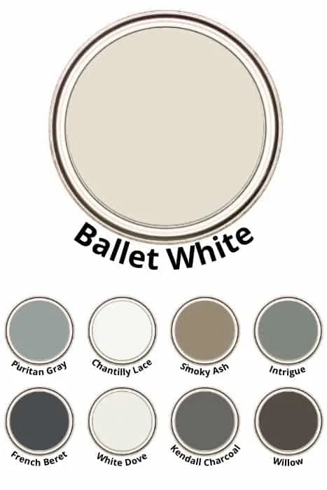 Ballet White Paint Palette, Benjamin Moore, Whole House Interior
