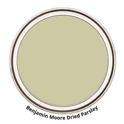Benjamin Moore Dried Parsely PAINT CAN SWATCH
