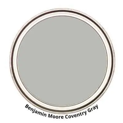 Benjamin Moore Coventry Gray digital paint can swatch