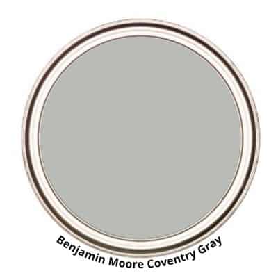 Benjamin Moore Coventry Gray digital paint can swatch