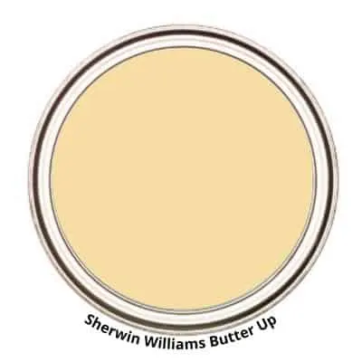 Sherwin WIlliams Butter Up paint can swatch