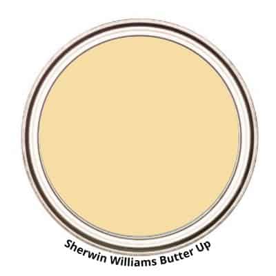 Sherwin WIlliams Butter Up paint can swatch