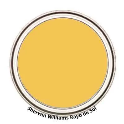 Sherwin WIlliams Rayo de Sol paint can swatch