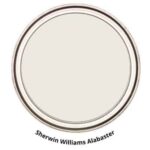 SW Alabaster paint can swatch