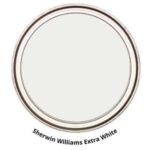SW Extra White paint can swatch
