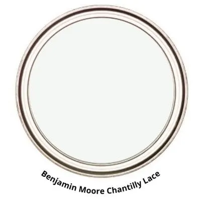 BM Chantilly Lace- whinter paint colors