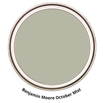 October Mist 1495- green gray paint colors