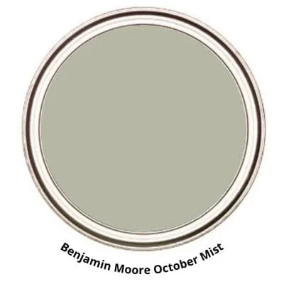 October Mist 1495- green gray paint colors
