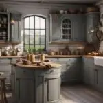 Gray Farmhouse kitchen cabinets