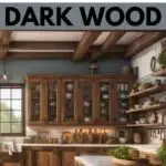 Paint COlors for Dark wood -kitchen with wood cabinets