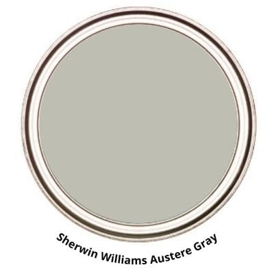 Austere Gray SW 6184 paint can swatch