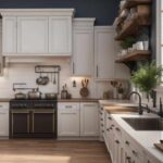 modern white Farmhouse kitchen cabinets