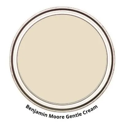 BM Gentle Cream paint can swatch
