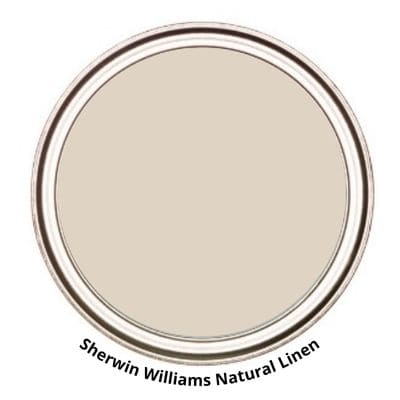 Natural Linen paint can swatch