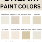 cream paint colors graphic