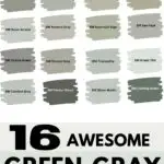 16 Green Gray Paint Colors