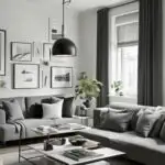 gray Color Drench living room
