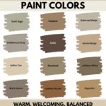 Naturally Neutral digital paint colors swatches