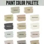 Springtime paint colors palette, pinterest graphic