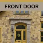 stone house with yellow front door pinteres graphic