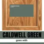 Caldwell Green for Honey Oak pinterest graphic