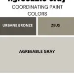 agreeable gray COORDINATING PAINT COLORS pinterest graphic