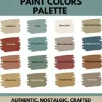 digital swatches of SW Historical hues Color Palette