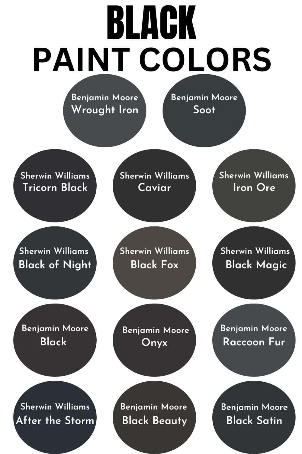 The Best Black Paint Colors - West Magnolia Charm