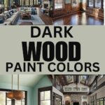 dark wood paint colors - pinterest graphic