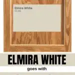 elmira white for Honey Oak pinterest graphic