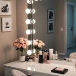 mirror with lights and makeup vanity