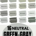 neutral Green Gray Paint Colors pinterest graphic