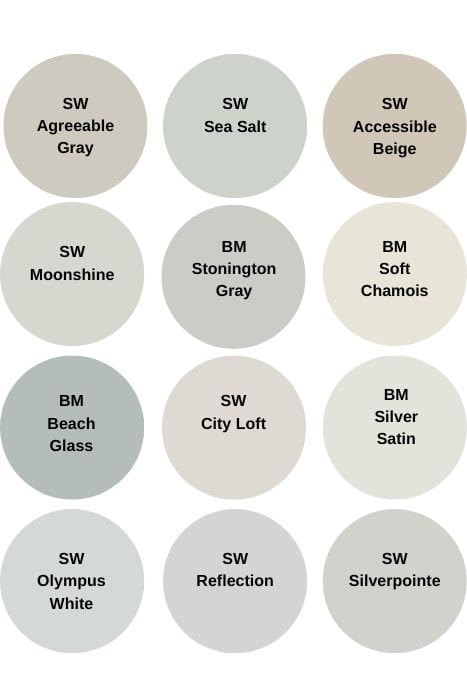 soothing paint colors pinterest graphic