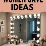16 woman cave ideas Pinterest graphic