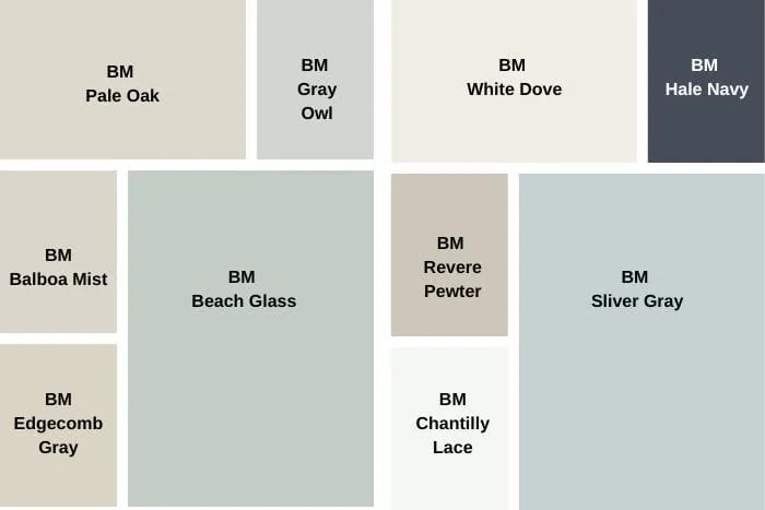 BM Small Bedrooms paint colors