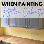 dont make these mistake when painting kitchen cabinets pinterest graphic