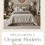 Organic Modern Bedroom Pinterest Graphic