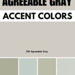 Sherwin Williams Agreeable Gray coordinating paint colors pinterest graphic