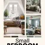 small bedroom ideas Pinterest graphic