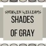 10 best shades of gray- Sherwin Williams