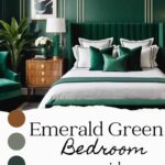 Emerald Green Bedroom pinterest graphic