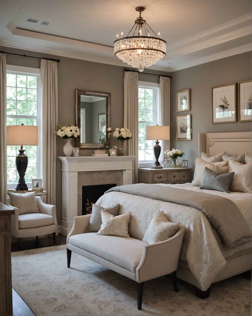 Master Bedroom with soft neutral colors