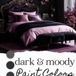 dark & moody paint colors pinterest graphic
