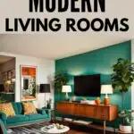 mid mod modern living room ideas