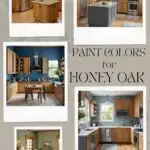 paint color that go with honey oak pinterest graphic