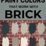 paint colors that work with brick pinterest graphic