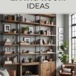 industrial living room pinterest graphic