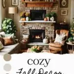 cozy fall decor ideas pinterest graphic